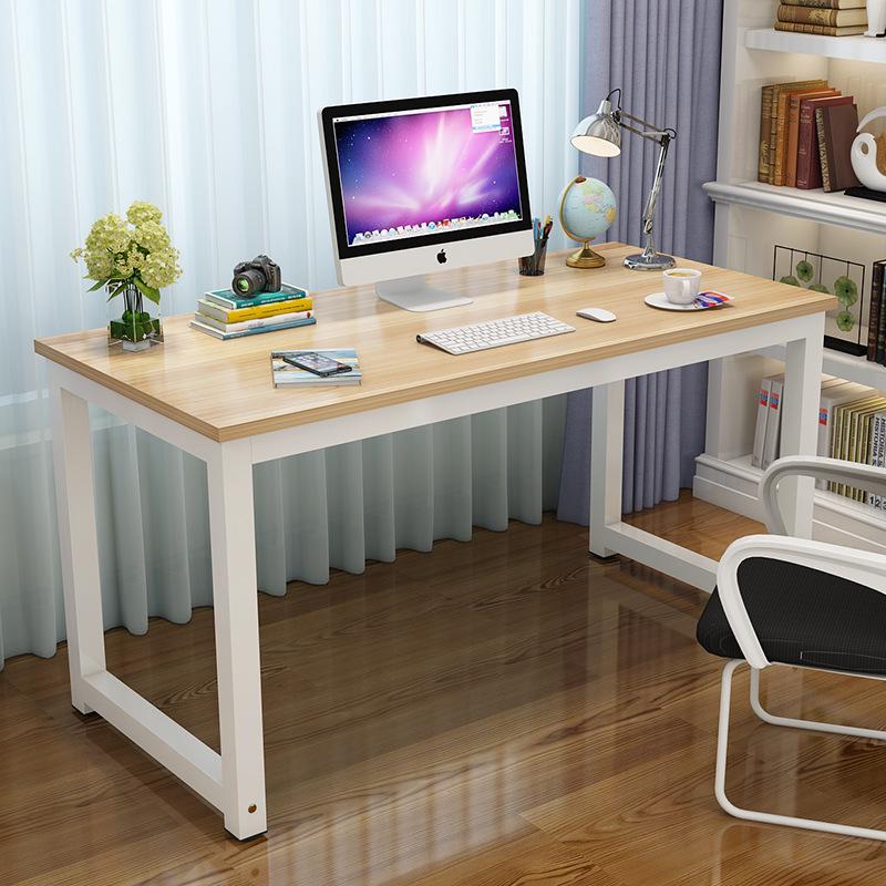 Simple Double Computer Desk for Home Office & Study