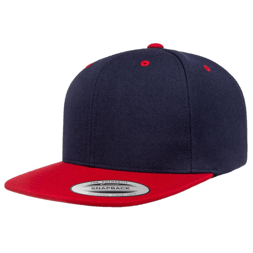 Yupoong Mens The Classic Premium Snapback 2-Tone Cap