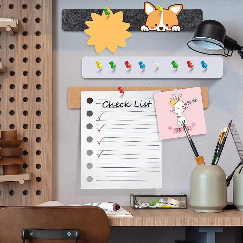 3pcs Felt Cork Board for Walls -Suitable for Message Strips,Living Room Decorative Background Board,Small Pendant Display Board