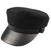 Big Head Circumference Men's Hat Couple's Small Head Circumference Women's Hat Casual Fashion Flat Top Hat European and American Style Captain Hat
