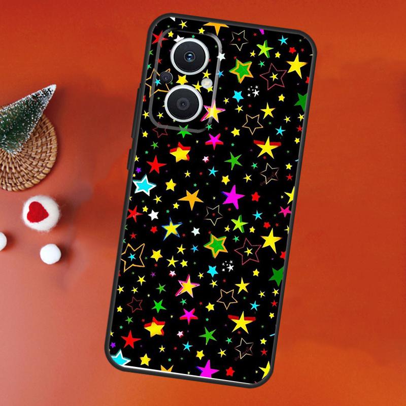 

Чехол Звезды Цветной Для OPPO Find X8 X6 X9 Pro OPPO Reno 7 8 Lite 10 11 12 13 14 Pro 11F 12F 13F 14F Обложка OPPO Reno8 Pro
