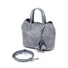 Daks Blue Cowhide Flower Punching Tote Bag S Dcba6e595b2