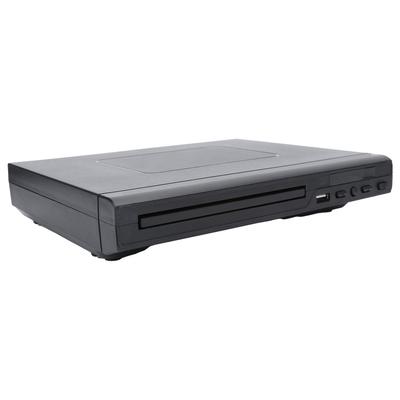 Heim-DVD-Player, langlebiger DVD-Player, einfach zu bedienen für Bürogebrauch, schwarz