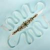 Handmade Wedding Bride Sash with Sparkling Rhinestones and Crystal SelfTied Lace Ribbon Belt for Bride Special Occasion