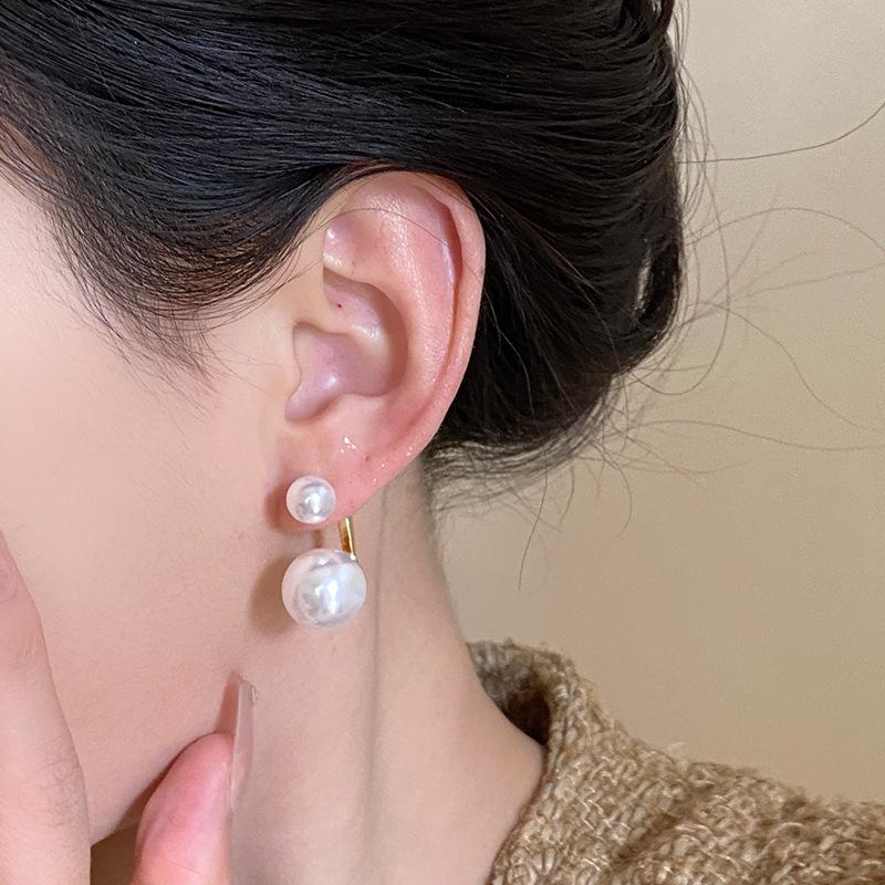 Women's 2024 Pearl Tassel Dangle Earrings - Unique French Style Studs