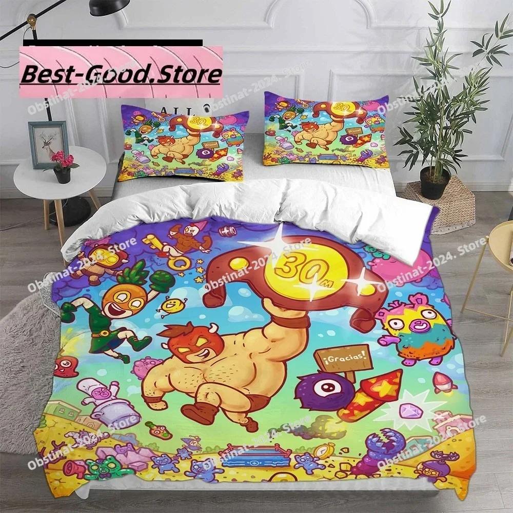 Game Burrito Bison Bedding Sets Quilt Bed Cover Comforter Duvet Cover Pillow Case 3 Pieces Sets Kids Adult Bedroom Decoration