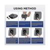 2X Emsense Foot Massager Wireless Portable Triple Method 3 Vibration Mode Heated Ankle Wrap for Home Office Travel
