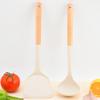 4Pcs Kitchen Utensil Set Multi-Functional Silicone Spatula Soup Spoon Rice Spoon with Storage Tray Heat Resistant Cooking Tools for Frying Serving