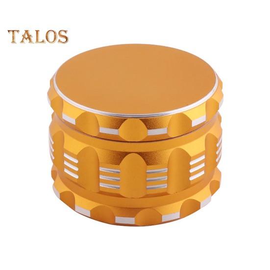 

Мини-мельница для специй, герметичная ручная мельница с острыми зубьями, портативная дробилка для трав для специй, цветов, шафрана, кунжута, кухонный инструмент золотистый