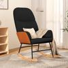 Rocking Chair Black Fabric