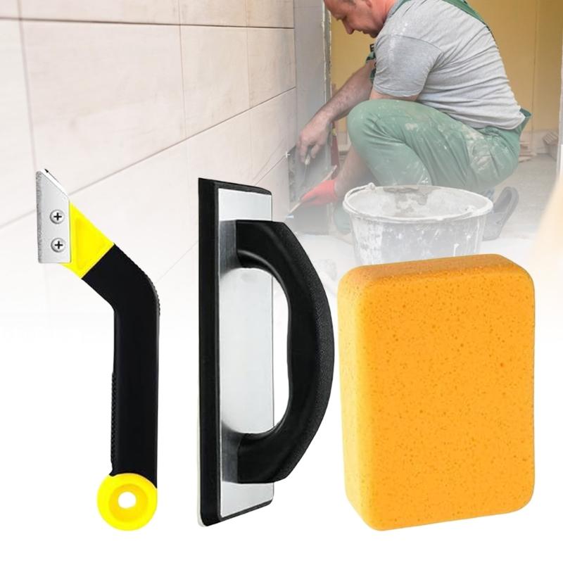 Comprehensive 11 Pieces Grout Float Set Grout Sponge and Grout Sawed Accesories for Wall Crack Repair Home