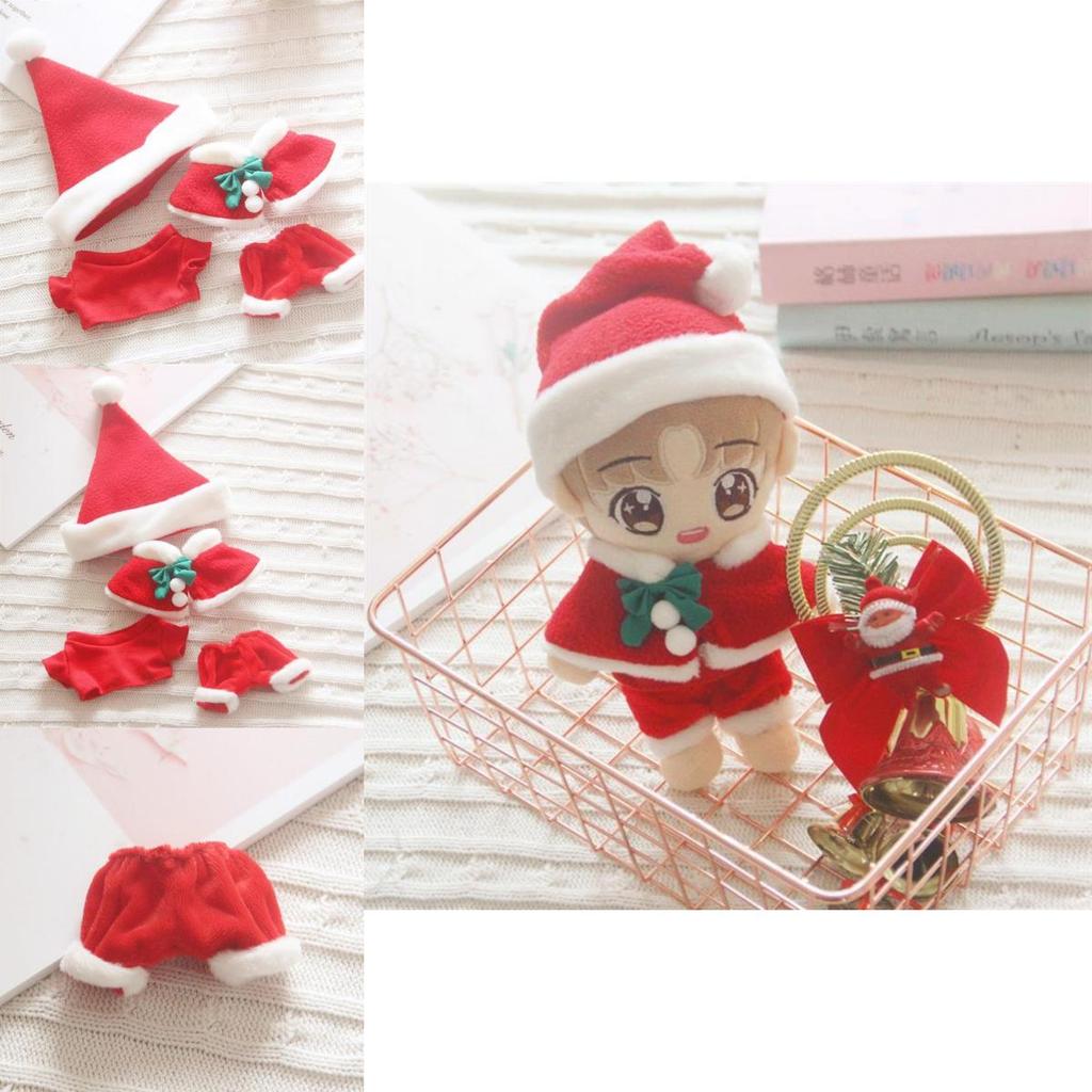 Adorable Christmas Doll Costume Set Featuring 20cm Santa Outfit With Hat And Pants