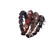 2026 Retro French Color Block Fabric Headband with Twisted Rope Braid and Anti-slip Teeth