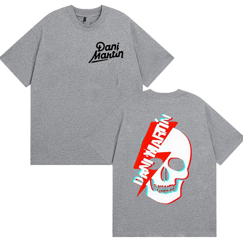 Rock Band Dani Martin Tour 2026 Merch T Shirt Mens Vintage Gothic Oversized Cotton Tshirts Man Hip Hop Punk Clothing Tshirt