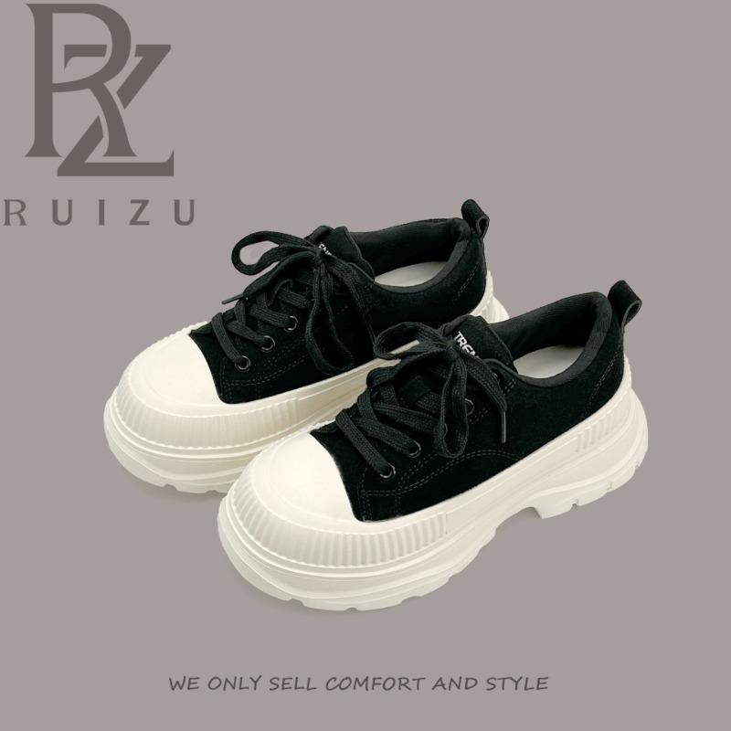8 Heightened Thick-soled Muffin Shoes for Women's Spring New Matte Fashion Casual Sports Versatile