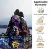 1pc. Nightmare Before Christmas Jack & Sally Romantic Scene Blanket, Perfect for Home Decor, Gift Idea, Seasonal Decoration, Cozy Throw Blan
