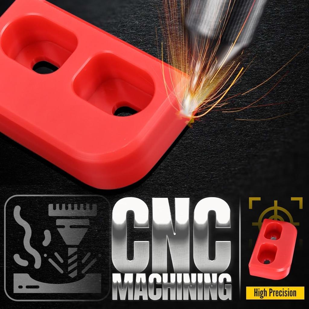 Canitu 2Pcs Red Door Lining Bushings Replacement,CNC Machined Door Bushing Kit Door Lining Bushings & Handling Replace Improves Stiffness for Mazda