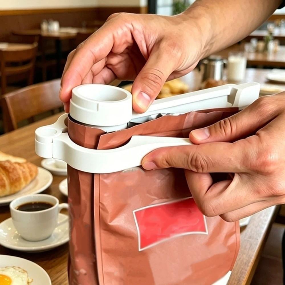 3D Printed Food Storage Sealing Clip with Pour Spout Dust-proof Bag Sealer Household Use
