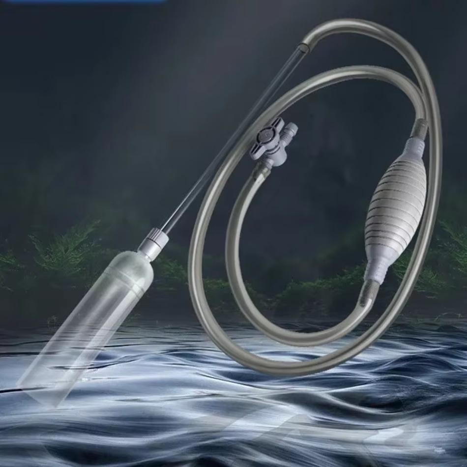 1 Pcs Fish Tank Water Exchanger Artifact Siphon Water Pipe Fish Tank Suction Pump Manual Cleaning Sand Suction Toilet