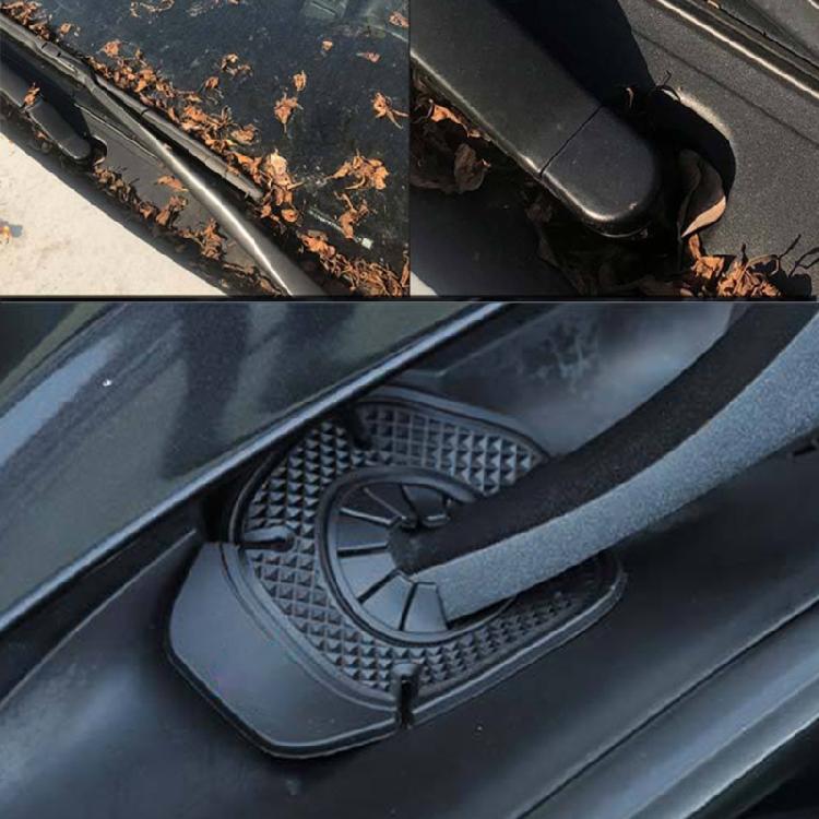 Car Front Wiper Dust Cover Windshield Wiper Cover Arm Bottom Hole Protect Cover