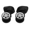 1pair Luggage Wheel Spare Part Black 360 Degree Trunk Wheels Universal Suitcase Castor for Trolley Luggage