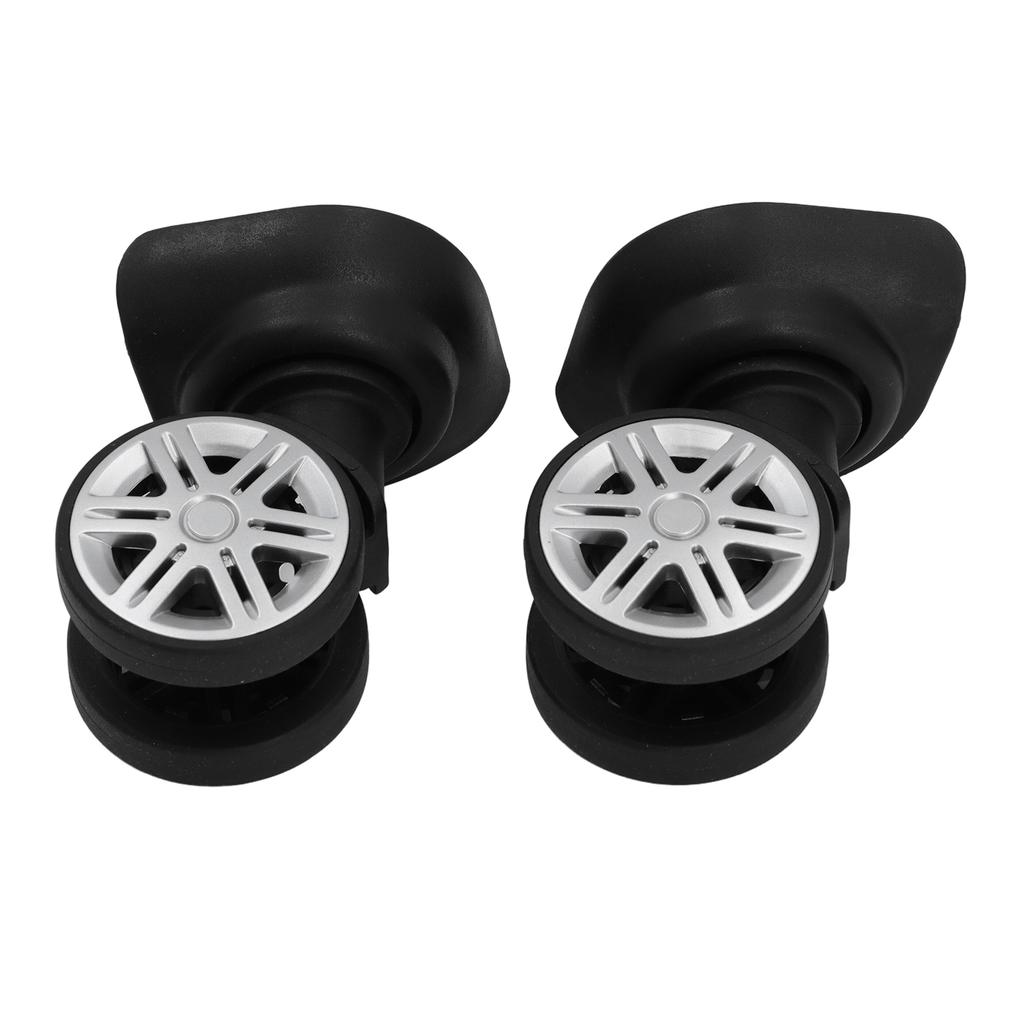 1pair Luggage Wheel Spare Part Black 360 Degree Trunk Wheels Universal Suitcase Castor for Trolley Luggage