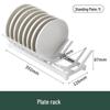 BeiYing 2-Tier Carbon Steel Cabinet Dish Rack