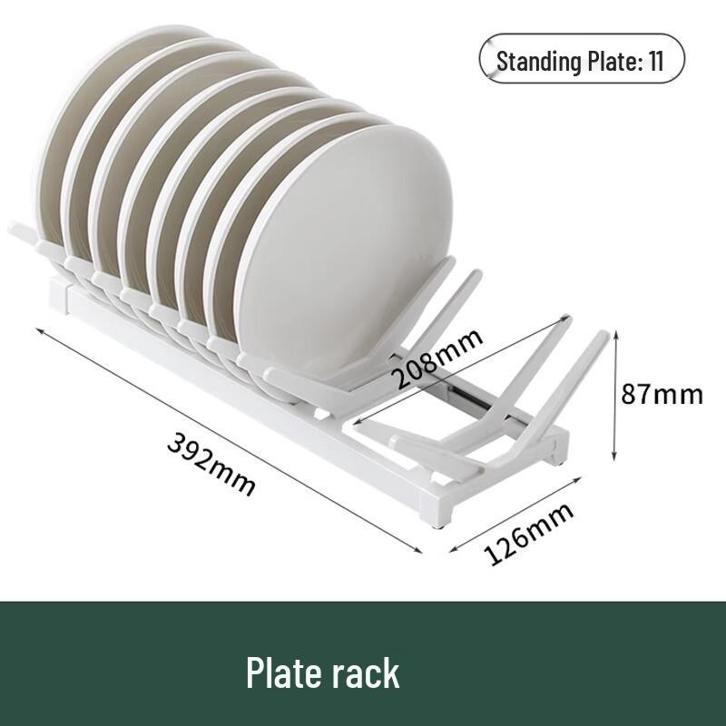 BeiYing 2-Tier Carbon Steel Cabinet Dish Rack