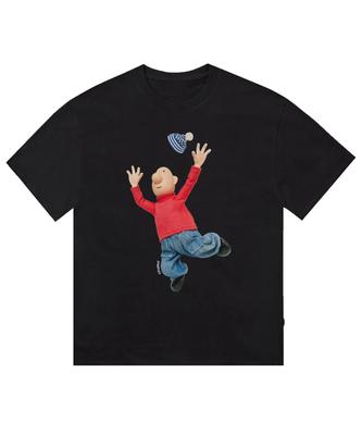 Modny Trend Krótki Rękaw Postać z Anime Wzór Nadruk Koszulka Okrągły Dekolt Unisex Unisex Codzienny Street Wear Popularna Moda