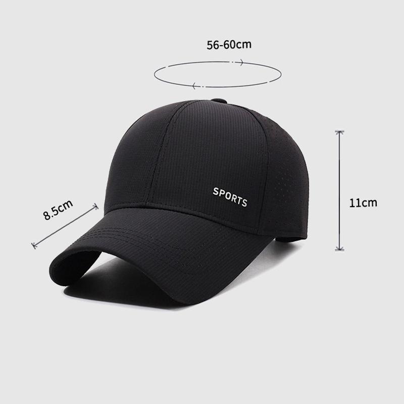 Spring Summer Men's Hat Outdoor Sun Hat Middle-Aged Baseball Cap Mesh Breathable Cap