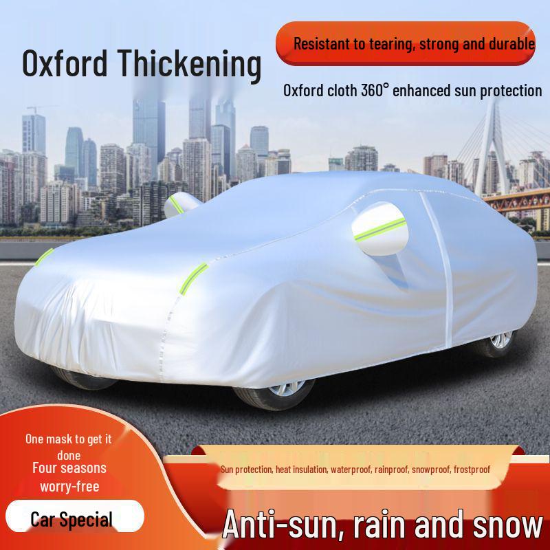 Universal Car Cover: Sun & Heat Protection, Winter Insulation, Hail, Rain, Snow & Frostproof, Full Exterior Coverage Universal Model