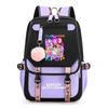 K-pop Inspired Anime Girl Group Backpack Students Teens School Use Lightweight Oxford Fabric With USB Port Padded Straps