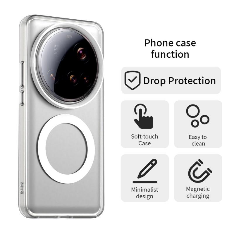 Pentru Husă Xiaomi 15 Ultra Husă Xiaomi Mi 15 Ultra Capa Rezistent la Șocuri Culoare Transparentă Magnetică Mată Clară Fundas Xiaomi 15 Ultra