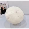 25 early autumn new silver silk rhinestone beret hat wool elegant knitted hat tide