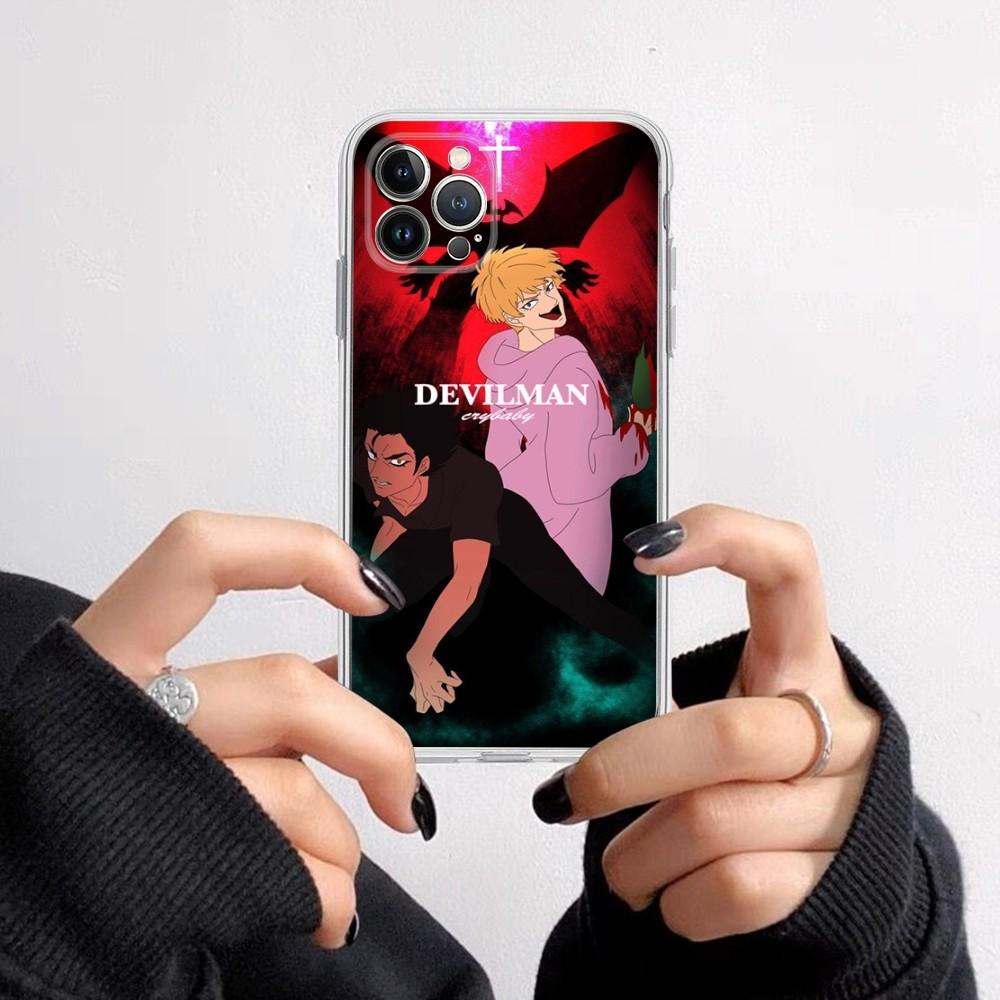 Devilman Crybaby Phone Case for iPhone 16 15 8 7 6 6S Plus X SE XR XS 14 11 12 13 Mini Pro Max Mobile Case