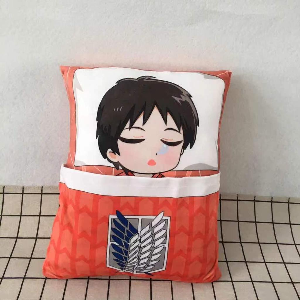 Attack On Titan Levi Ackerman Plush Toys Mikasa Eren Pillow Stuffed Toys Festival Birthday Gift