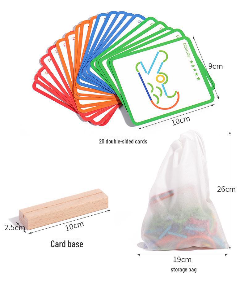 Montessori Shape Building Toys for Early Education, Ages 3-6