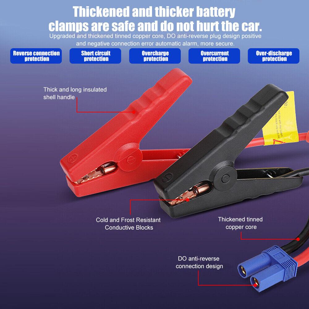 Car Jump Starter Booster Jumper Box Power Bank 500A Portable Battery Charger for 12V Car Emergency Booster Starter Device