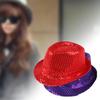 1 PC Jazz Hat Glitter Sequin Cosplay Prop Performance Costume Hip Hop Singer Women Men Glitter Beaded Hat Dance Performance