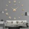 Popular Three-dimensional Roman Numeral Wall Clock Creative Living Room Bedroom Clock Modern Wall Sticker Wall Clock Clock