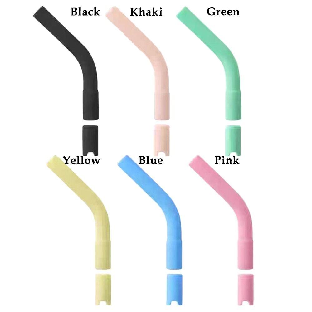 6Pcs Tea Coffee Juice Straw Head Drinkware Silicone Suction Nozzle  for 8mm Stainless Steel Straw