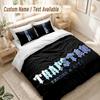 Trapstar Bedding Set, 1 Duvet Cover & 2 Pillowcases Soft Comfortable Bedroom Home Textile Decor