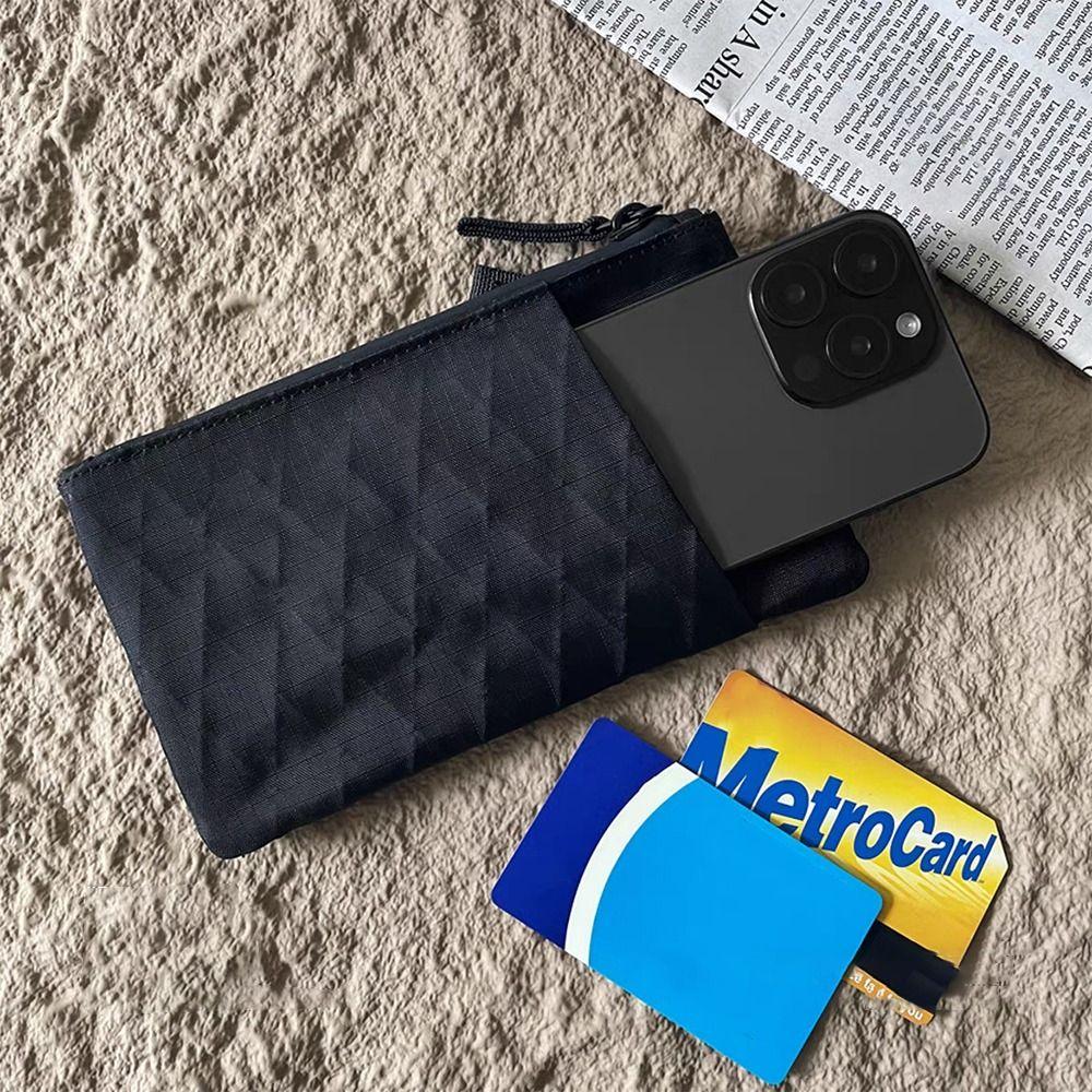 Weatherproof Men's Functional Wallet External Slots RFID Blocking Credit Card Holder with Wristband EDC Carrier Passport Holder