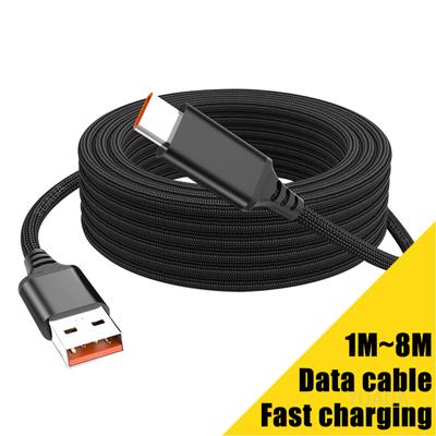 5A USB Type C Cable Fast Charge 1M 2M 3M 5M 8M Expansion Data Cable 3C Electronic Device Charging Cable for Phone Camera Game