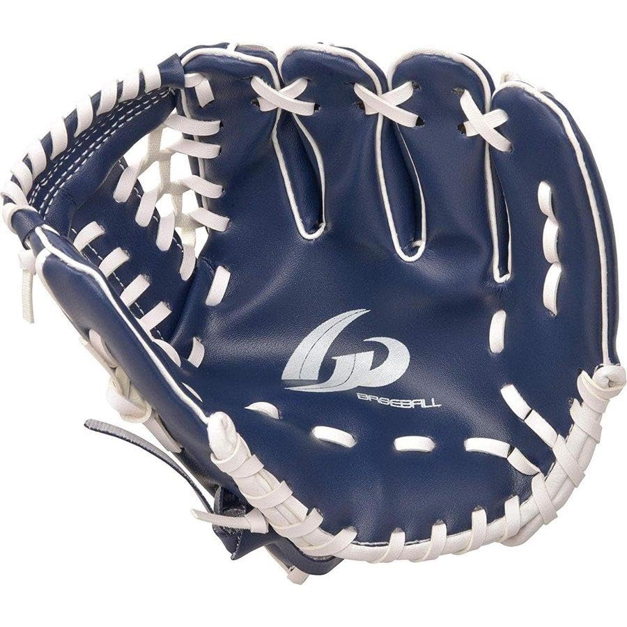 GP 9-Inch Gloves for Lower Elementary School Right-Hand Throw Soft Ball Included Navy White Red