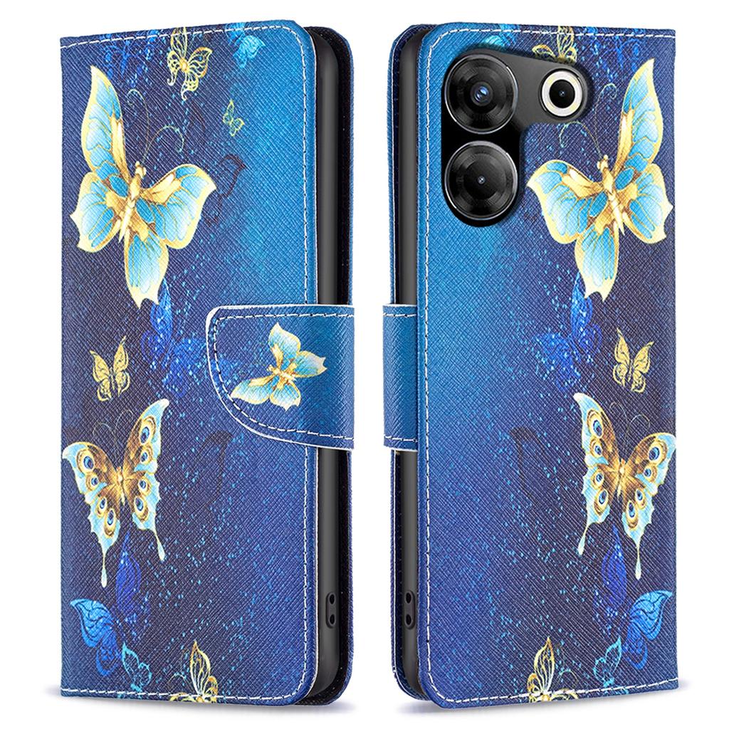For TECNO Camon 20 Pro 5G Flip Phone Case Pattern PU Leather Wallet Cover