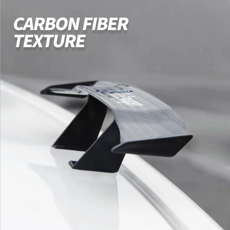 2025 Hot B6 For Volkswagen Car Rear Mini Spoiler Wing Motorcycle Small Model Canard Tail Winglet ABS Carbon For Volkswagen R Lin