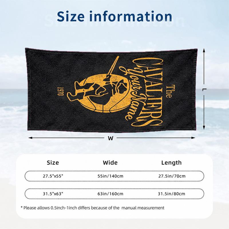Cleveland Cavaliers Custom Name Beach towels also serve as bath towels summer essential a musthave for the outdoors the beach and the pool