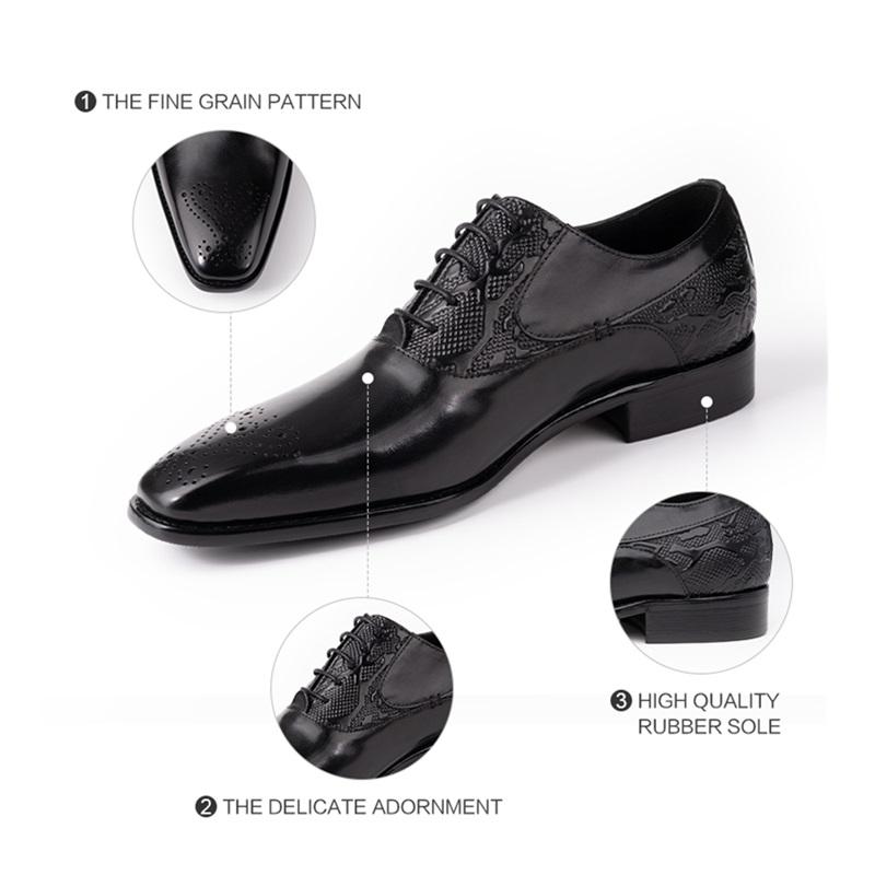 Fashion Wedding Men Shoes Handmade Lace Up Office Business Daily Shoe Breathable Comfortable Footwear Trendy Design Man Shoes Wholesale