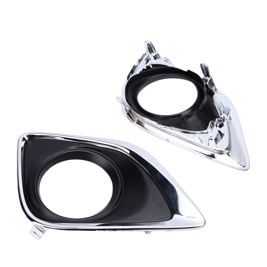 Replacement Fog Light Frame, High Quality,  ,   Fit, Improves Vehicle Appearance for Venza 2013 2016, Black Silver, 2 Pieces